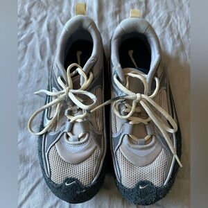 Nike Kids White and Gray Sneakers